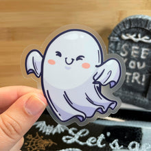 Load image into Gallery viewer, Happy Ghost Clear Sticker
