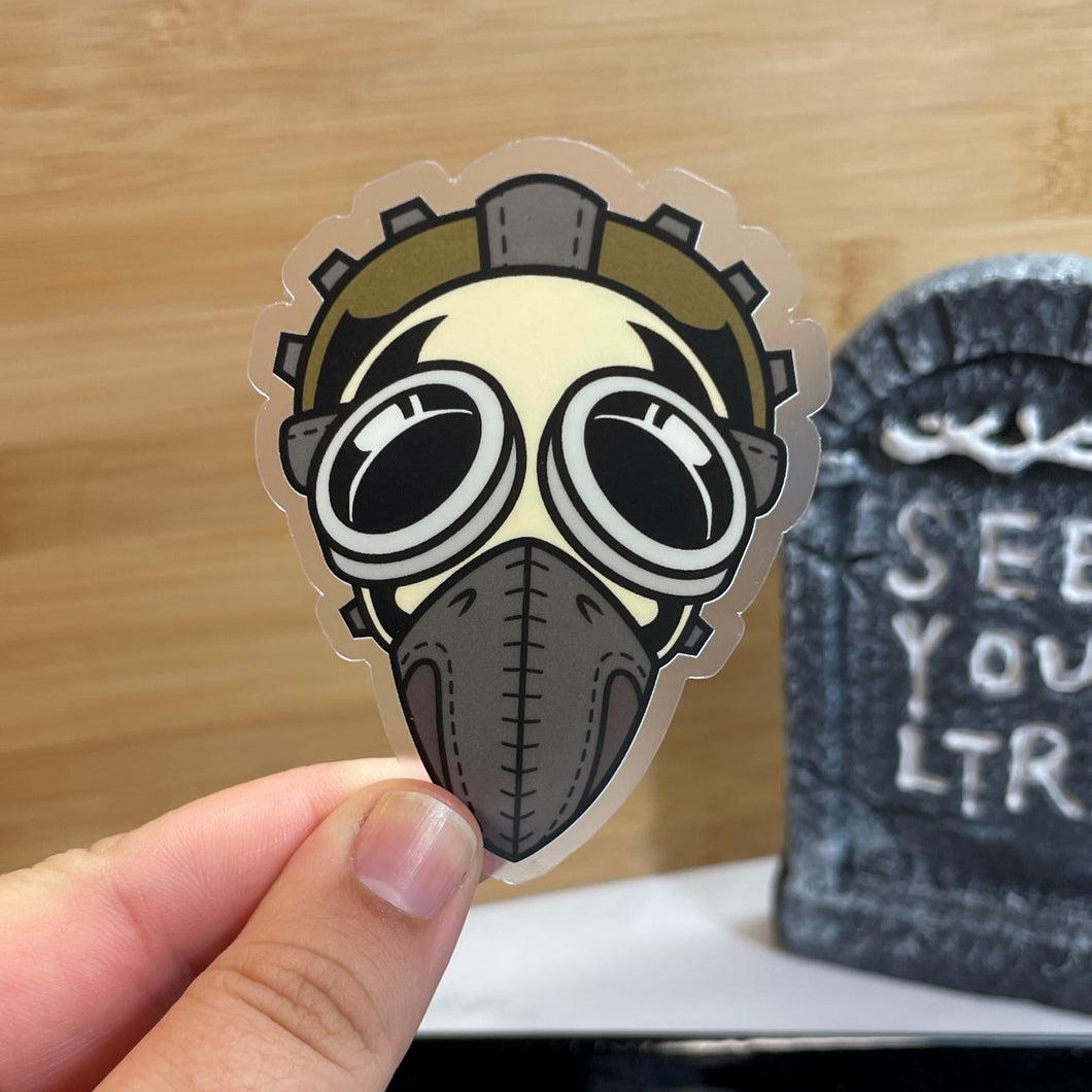 Plague Mask Clear Sticker
