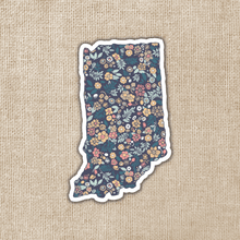 Load image into Gallery viewer, Indiana Floral State Sticker
