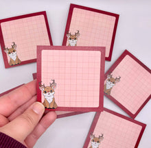 Load image into Gallery viewer, Rudolf Reindeer Sticky Notes
