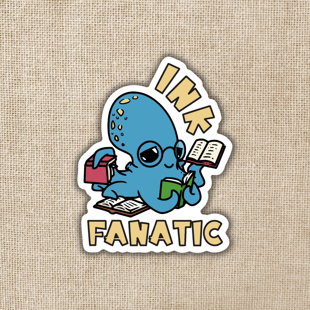 Ink Fanatic Reading Octopus