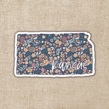 Load image into Gallery viewer, Kansas Floral State Sticker
