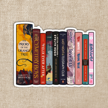 Load image into Gallery viewer, LGBTQ+ Bestseller Book Stack 3-inch Sticker
