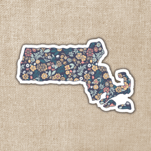 Load image into Gallery viewer, Massachusetts Floral State Sticker
