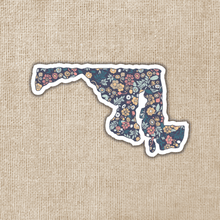 Load image into Gallery viewer, Maryland Floral State Sticker
