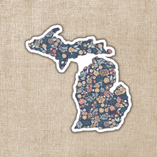 Load image into Gallery viewer, Michigan Floral State Sticker
