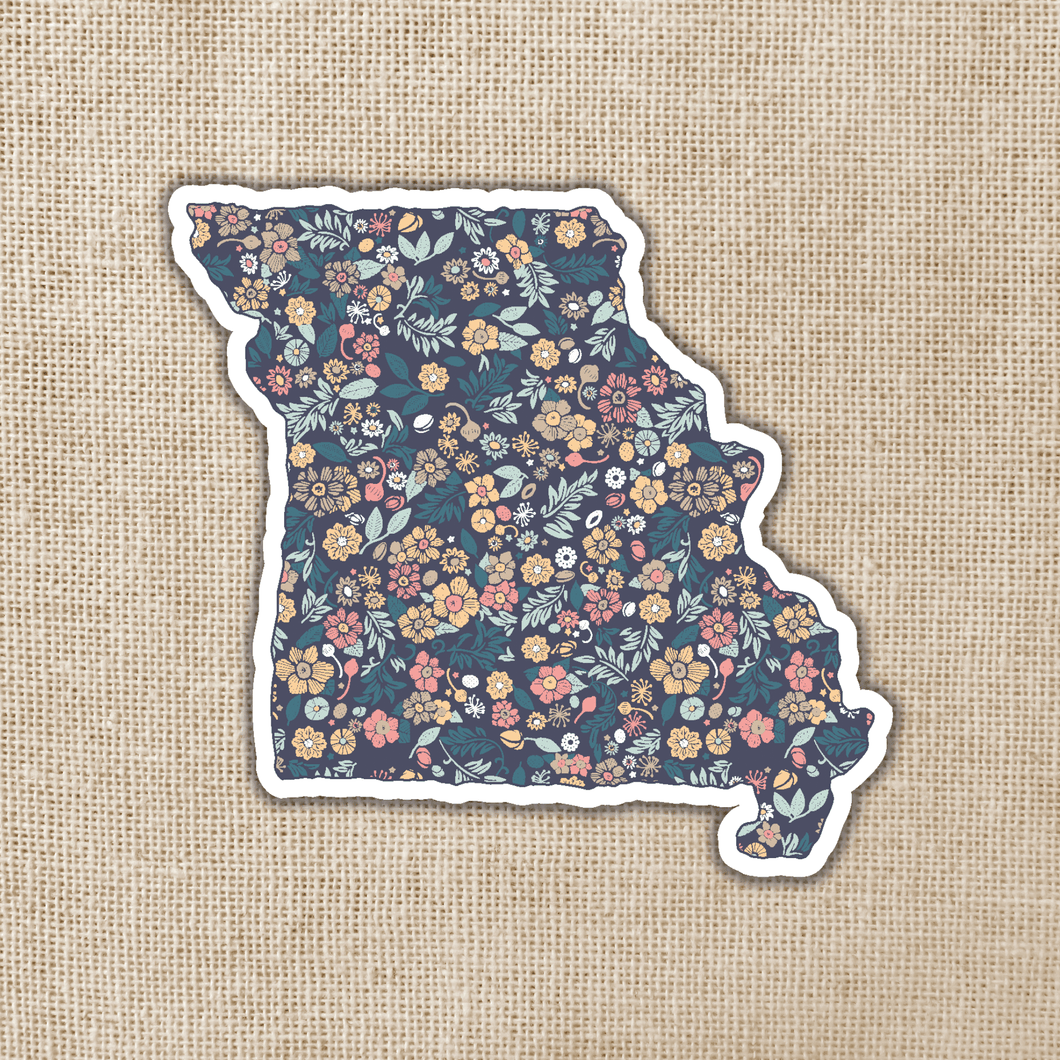 Missouri Floral State Sticker