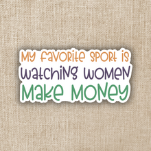 Load image into Gallery viewer, Watching Women Make Money Sticker
