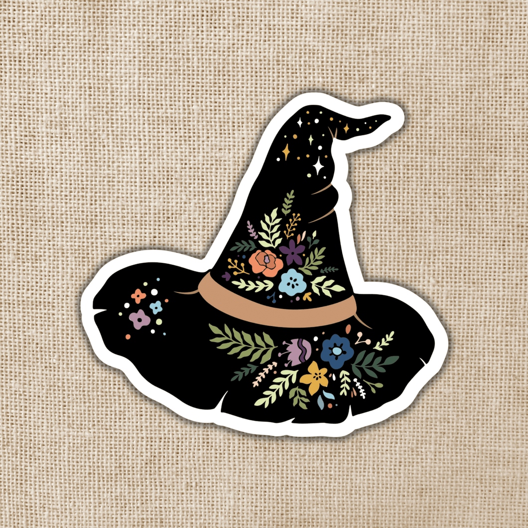 Magical Boho Witch Hat Sticker