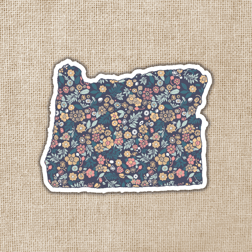 Oregon Floral State Sticker