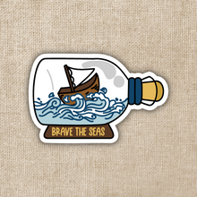 Load image into Gallery viewer, Brave The Seas Sticker

