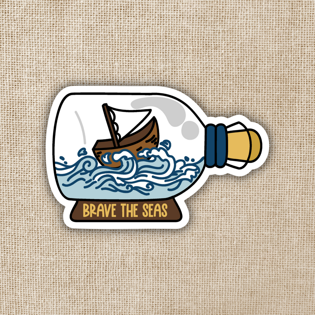 Brave The Seas Sticker