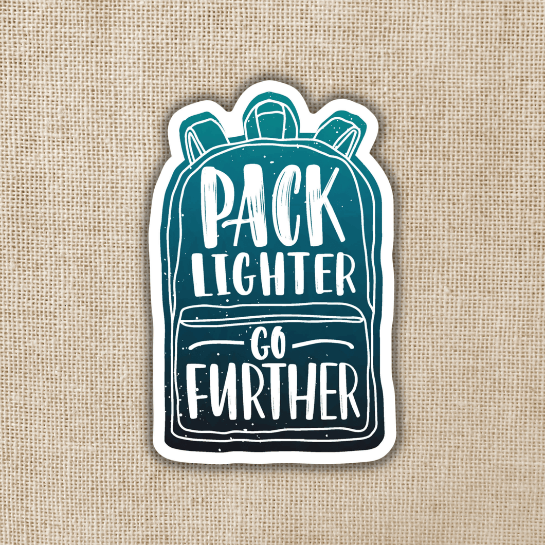 Pack Lighter Go Further Sticker