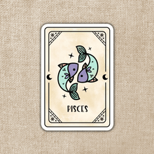 Load image into Gallery viewer, Pisces Zodiac Card Sticker
