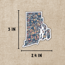 Load image into Gallery viewer, Rhode Island Floral State Sticker
