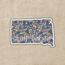 Load image into Gallery viewer, South Dakota Floral State Sticker
