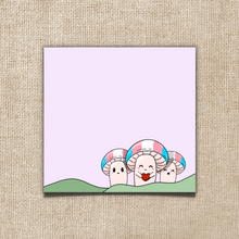 Load image into Gallery viewer, Trans Pride Mushroom Sticky Notes
