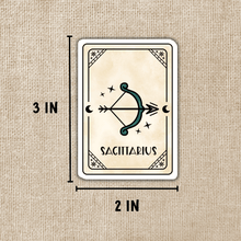 Load image into Gallery viewer, Sagittarius Zodiac Card Sticker

