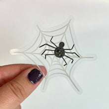 Load image into Gallery viewer, Spider Web Clear Sticker
