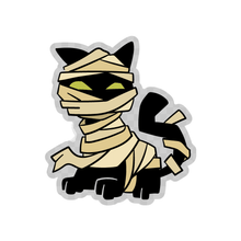 Load image into Gallery viewer, Mummy Cat Clear Sticker
