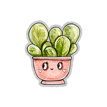 Load image into Gallery viewer, Loving Succulent Pink Pot Clear Sticker
