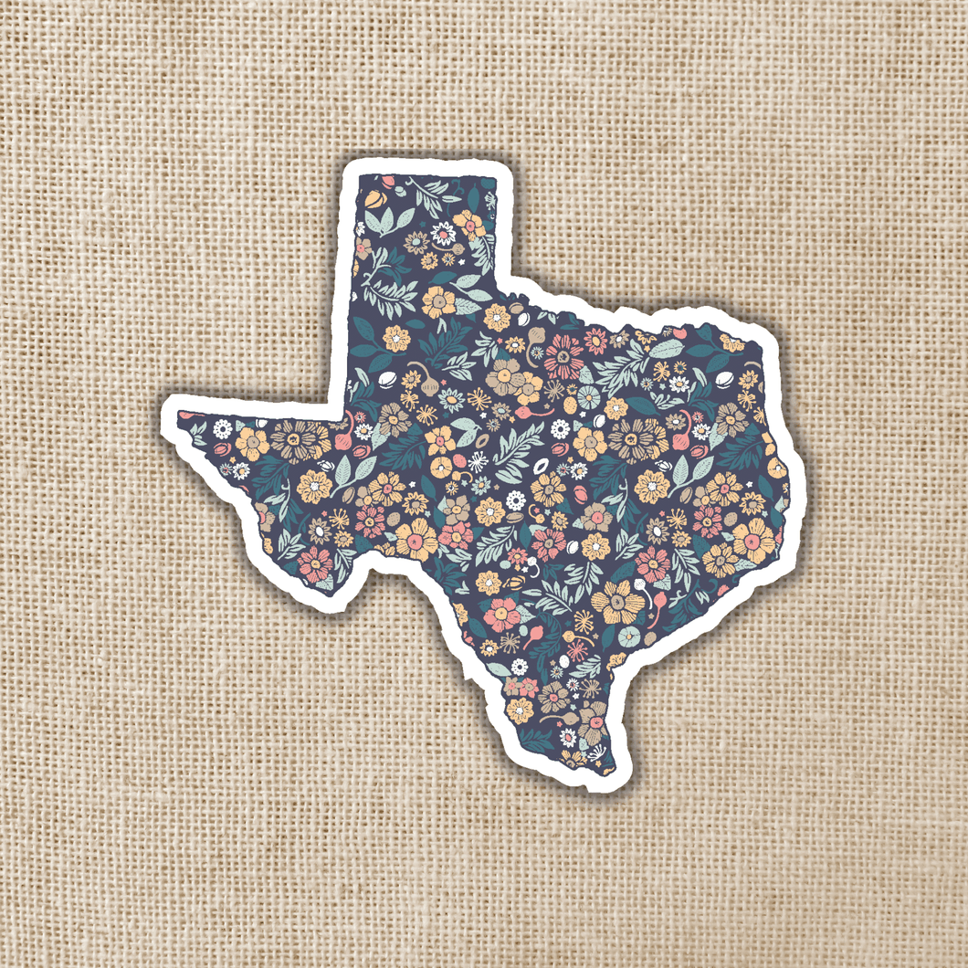 Texas Floral State Sticker