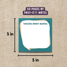 Load image into Gallery viewer, Thriving Money Mantra Sticky Notes
