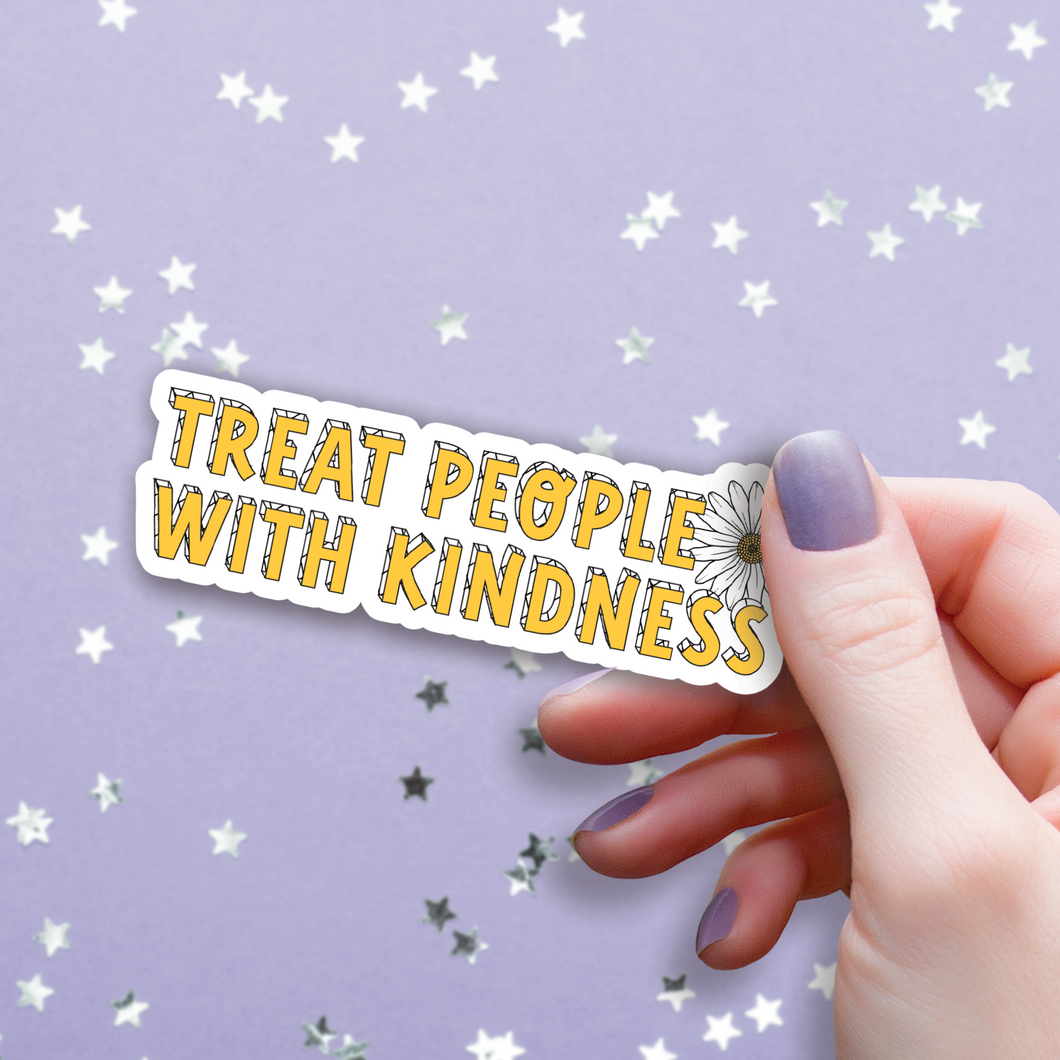 Treat People with Kindness Sticker – Jenn & Co.
