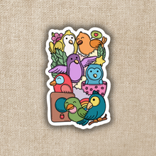 Load image into Gallery viewer, Silly Tropical Birds Sticker
