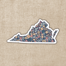 Load image into Gallery viewer, Virginia Floral State Sticker
