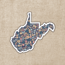 Load image into Gallery viewer, West Virginia Floral State Sticker
