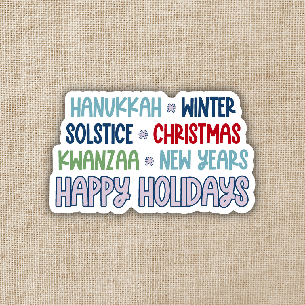Happy Holidays to All Sticker