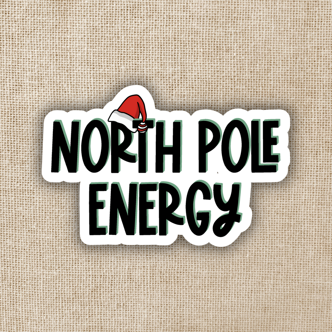 North Pole Energy Sticker